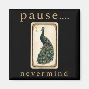 Pause Egal Vintage Lustige Mahjong-Liebhaber Kache Magnet