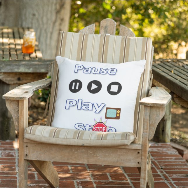 Pause für die Wiedergabe von Thread-Pillow Kissen (Stuhl )