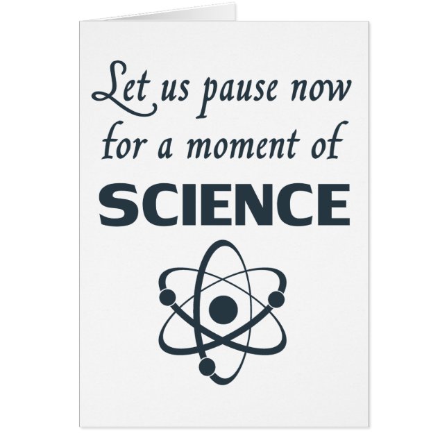 Pause für einen Augenblick der Wissenschaft (Vorne)