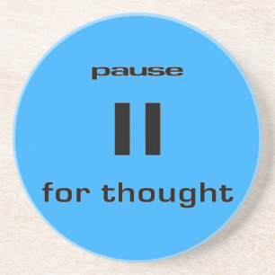 Pause für gedachte Geek Sinn für Spaß-IT-Mitarb Untersetzer