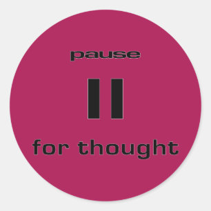 Pause für gedankengeek Sinn für Spaß-IT-Mitarbeite Runder Aufkleber