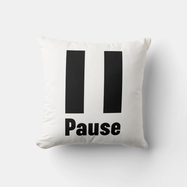 Pause Kissen (Vorderseite)