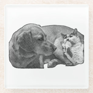 Pause, kleiner Pakt Glasuntersetzer