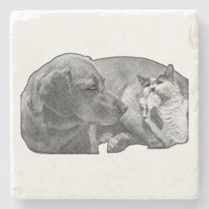 Pause, kleiner Pakt Steinuntersetzer