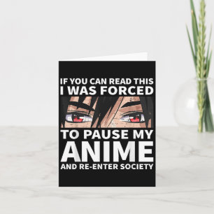 Pause mein Anime und wieder in die Gesellschaft Ot Karte