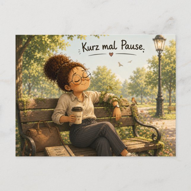 Pause Postkarte (Vorderseite)