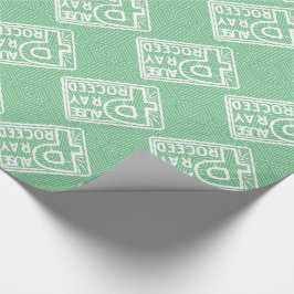 PAUSE PRAY PROCEED GESCHENKPAPIER