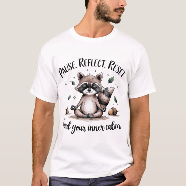 Pause reflektieren Zurücksetzen des Niedlich medit T-Shirt (Vorderseite)