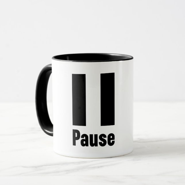 Pause Tasse (Vorderseite Links)