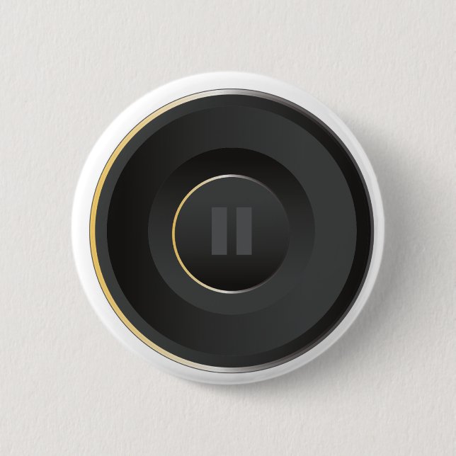 Pause-Taste & Button: Gemütlich Button (Vorderseite)