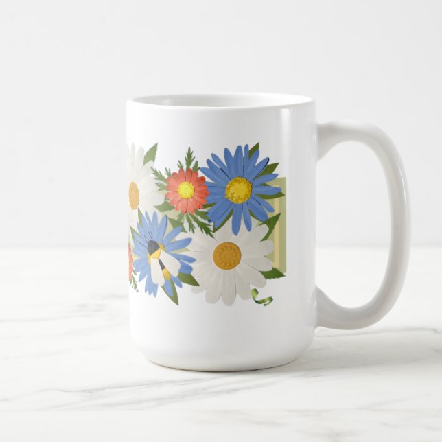 Pause Tiles Signature Bee 15oz--Rechtshänder Kaffeetasse (Rechts)