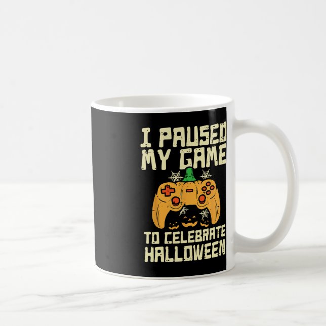 Pausen mein Spiel Halloween Gamer-Kostüm-Jungs Kaffeetasse (Rechts)