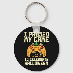 Pausen mein Spiel Halloween Gamer-Kostüm-Jungs Schlüsselanhänger