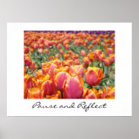 Pausen und Reflektorkunst drucken farbenfrohe Tuli