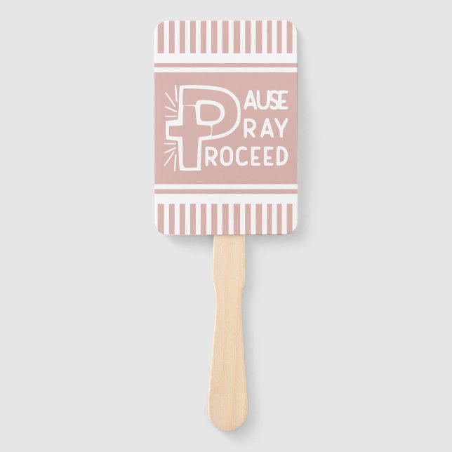 Pausenpfropfen in lila pink Fortsetzung Christlich Fächer (Vorderseite)