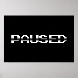 PAUSIERT POSTER