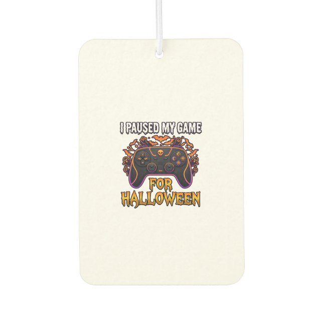 Pausiertes Spiel Halloween Controller Fledermäuse  Autolufterfrischer (Vorderseite)