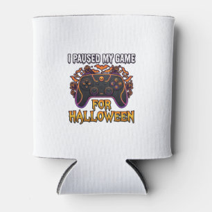 Pausiertes Spiel Halloween Controller Fledermäuse Dosenkühler