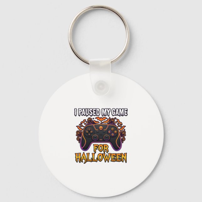Pausiertes Spiel Halloween Controller Fledermäuse  Schlüsselanhänger (Vorderseite)