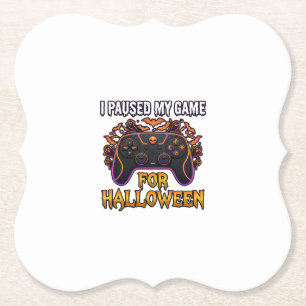Pausiertes Spiel Halloween Controller Fledermäuse Untersetzer