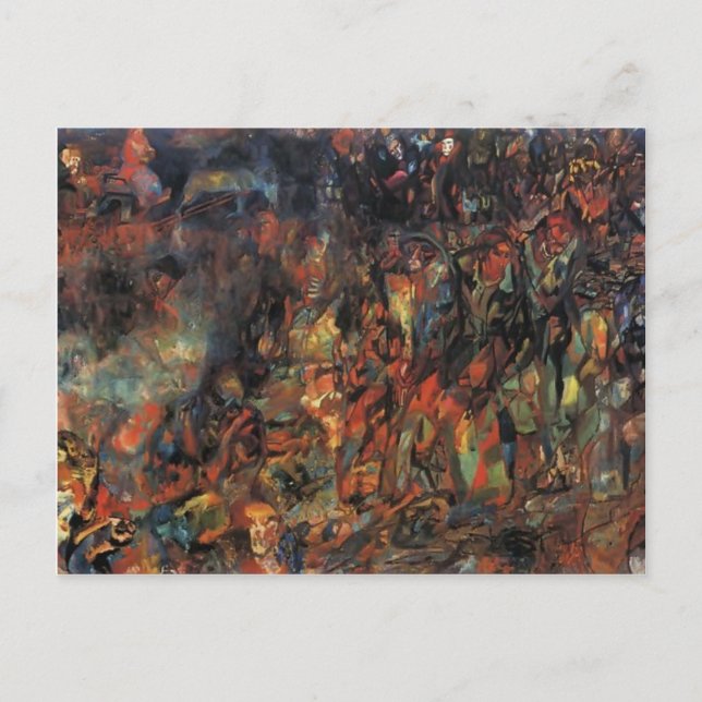 Pavel Filonov - Bourgeois in einer Beförderung Postkarte (Vorderseite)