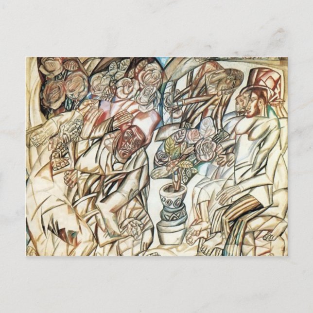 Pavel Filonov - der Garten Postkarte (Vorderseite)