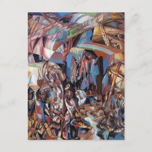 Pavel Filonov - Fischerei Schooner Postkarte (Vorderseite)