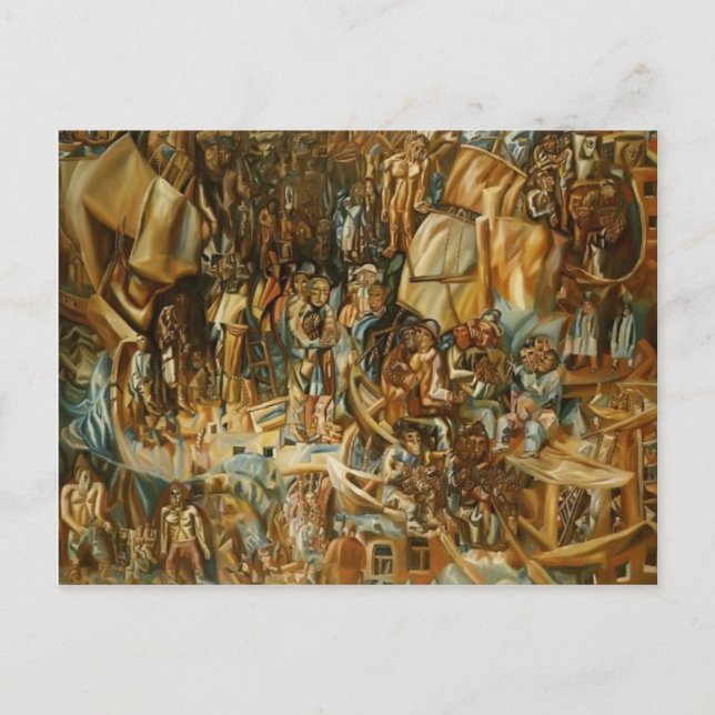 Pavel Filonov - Schiffe Postkarte (Vorderseite)