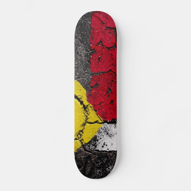 Pavement Road Paint Art - Cool - Spaß Skateboard (Vorderseite)
