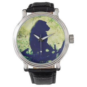 Paviansilhouette Armbanduhr