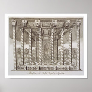 Pavillon an Royal Palace in Isfahan, von 'Voy Poster