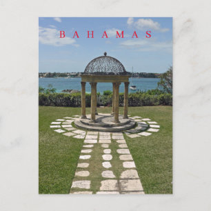 Pavillon Bahamas mit Meerblick Postkarte