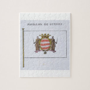 Pavillon de Guerre, Detail von den Flaggen von Puzzle