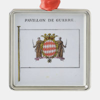 Pavillon de Guerre, Detail von den Flaggen von