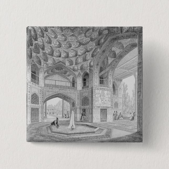 Pavillon der acht Paradiese, in Isfahan, von Button (Vorderseite)