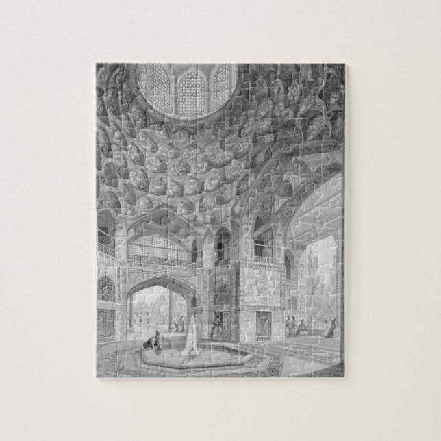 Pavillon der acht Paradiese, in Isfahan, von Puzzle (Vertikal)