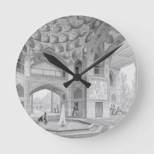 Pavillon der acht Paradises in Isfahan, aus Runde Wanduhr