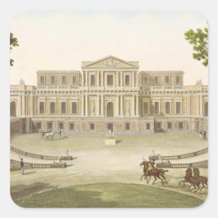 Pavillon von Haarlem, von "Choix des Monuments, Ed Quadratischer Aufkleber