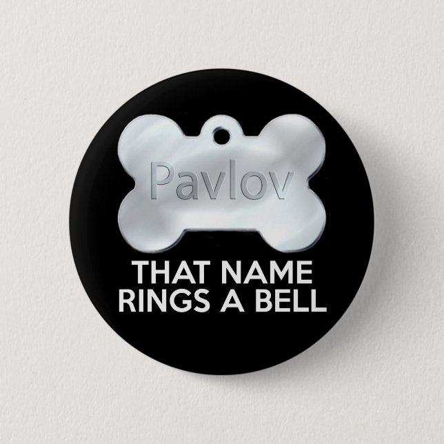 PAVLOV-HUND BUTTON (Vorderseite)