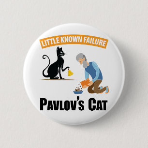 Pavlov's Cat - Funny Psychology Button