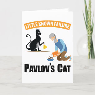 Pavlov's Cat - Funny Psychology Feiertagskarte