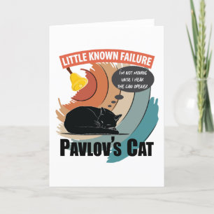Pavlov's Cat - Funny Psychology Feiertagskarte