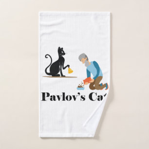 Pavlov's Cat Funny Psychology Handtuch