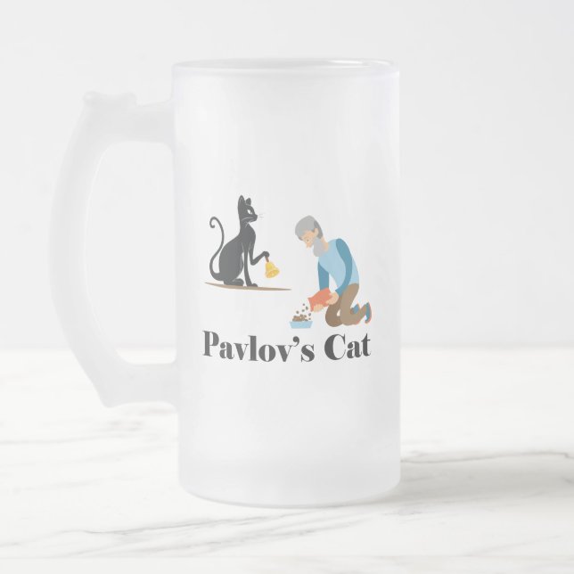Pavlov's Cat Funny Psychology Mattglas Bierglas (Links)