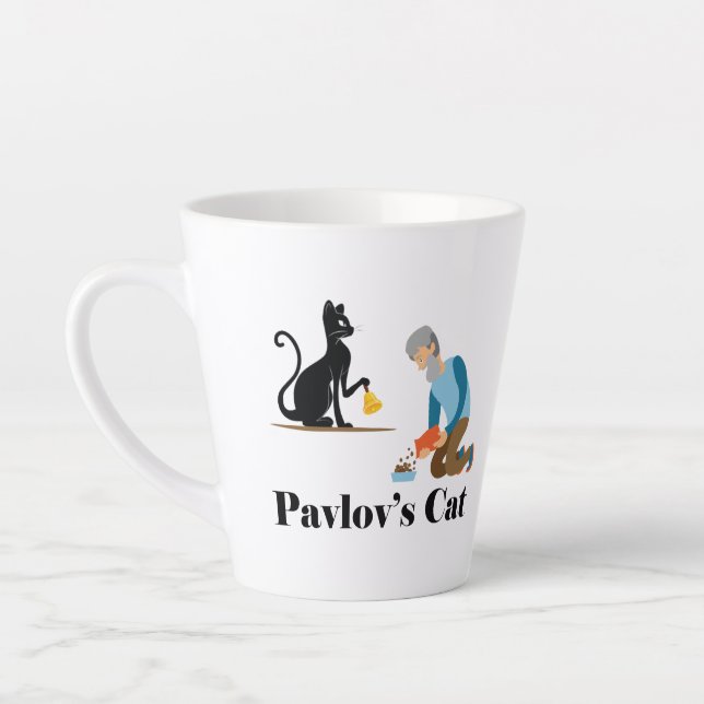 Pavlov's Cat Funny Psychology Milchtasse (Links)