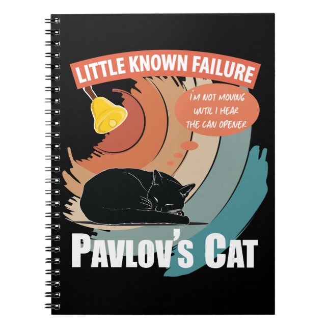 Pavlov's Cat - Funny Psychology Notizblock (Vorderseite)