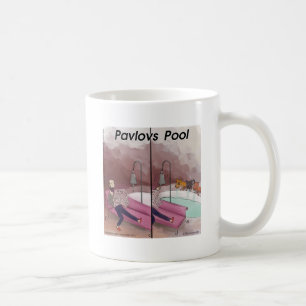 Pavlov's Pool Funny Cartoon Tasse