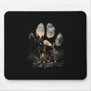 Paw Belgische Malinois Hunde Mama Vater Gebirge So Mousepad