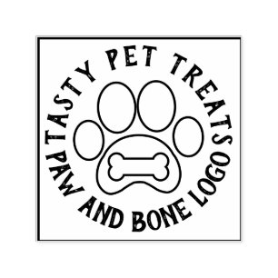 Paw Bone Pet Leckereien Lebensmittel Permastempel