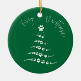 Paw Christmas Tree | Weihnachten Keramik Ornament